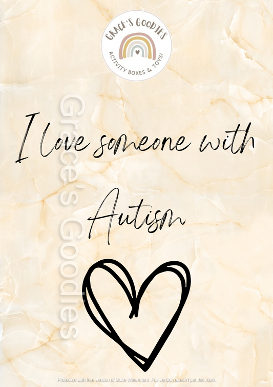 I love someone with Autism poster